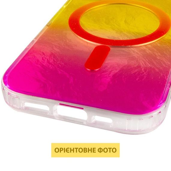 Чохол TPU Shiny Mountain (MagFit) для Apple iPhone 17 (6.3") Yellow / Pink | Зображення 4