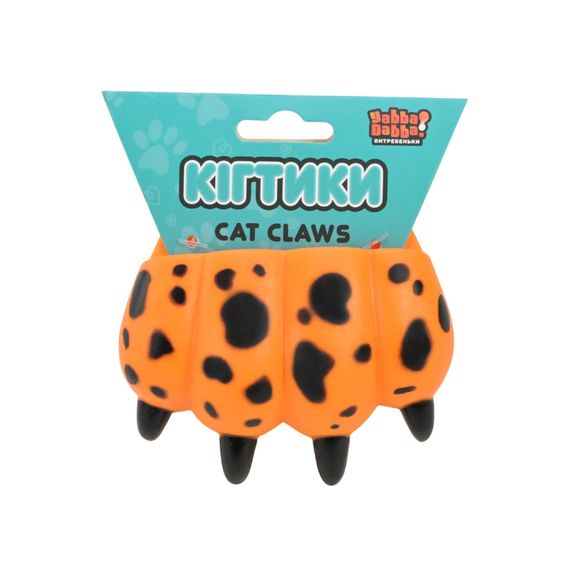 Антистресс детский Когтики Cat Claws YD2576(Orange-Black) 9 см | Зображення 1