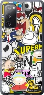 Чехол на Samsung Galaxy S20 FE G780F Popular logos из силикона FCh_095444