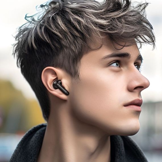 Бездротові навушники BOROFONE FQ1 Shine wireless BT headset Black | Зображення 3