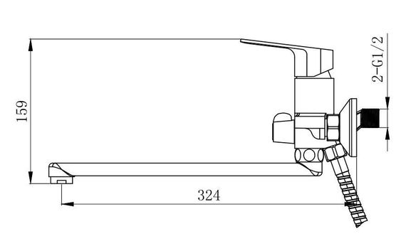 Змішувач для ванни VENTA BT335DC | Зображення 3