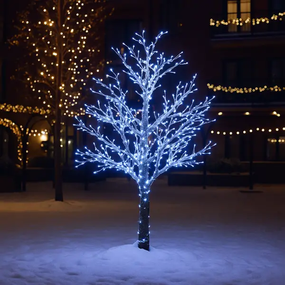 Гірлянда Нитка вулична 30 м 300 LED білий провід Білий CF300L30MWW