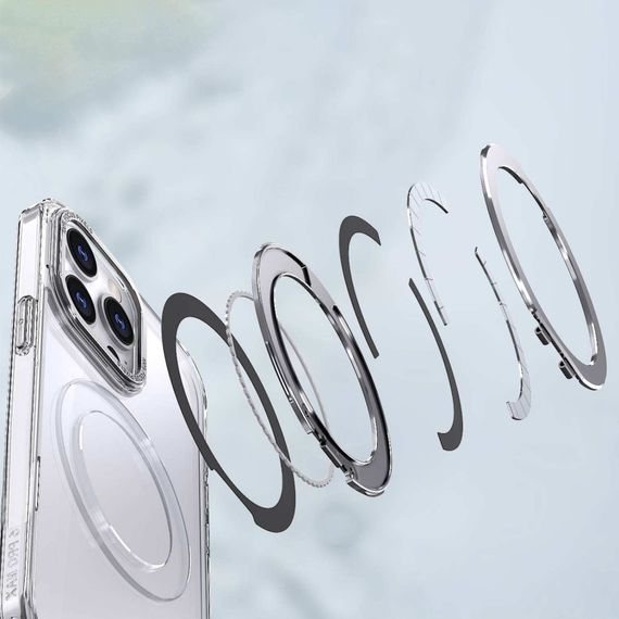 Чехол TPU+PC Empire with MagSafe and Ring для Apple iPhone 13 Pro (6.1") Clear | Зображення 4