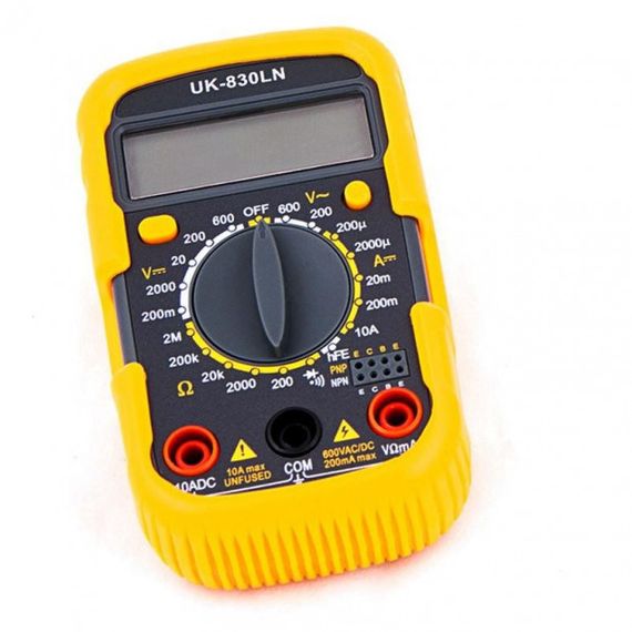 Мультиметр DT-830 LN з підсвічуванням та звуком ABaTap до 750 В Помаранчевий, тестер для вимірювання напруги | Зображення 4