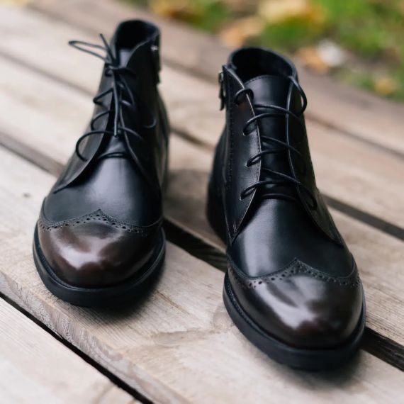 Черевики на байці кольору кабір 45 розмір | Зображення 4