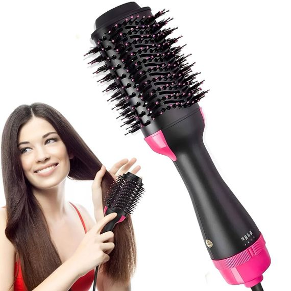 Фен-щітка для волосся 3в1 One Step Hair Dryer, 1000Вт / Фен браш для укладання волосся / Фен-стайлер для випрямлення волосся