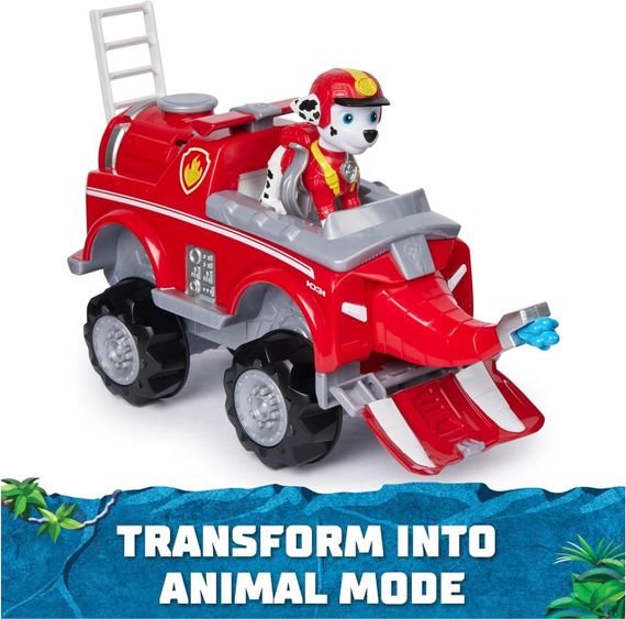 Щенячий патруль у джунглях Машина слон та фігурка Маршала Оригінал Paw Patrol Jungle Pups Marshall Elephant Vehicle | Зображення 3