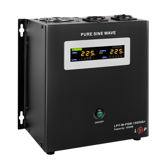 ИБП с правильной синусоидой 24V LPY-W-PSW-1500VA+(1050Вт)10A/15A | Зображення 2