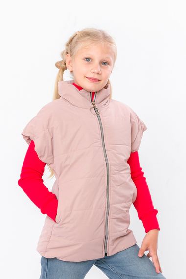 Жилетка для дівчинки Носи своє 110 Бежевий (p-12158-134723) | Зображення 1