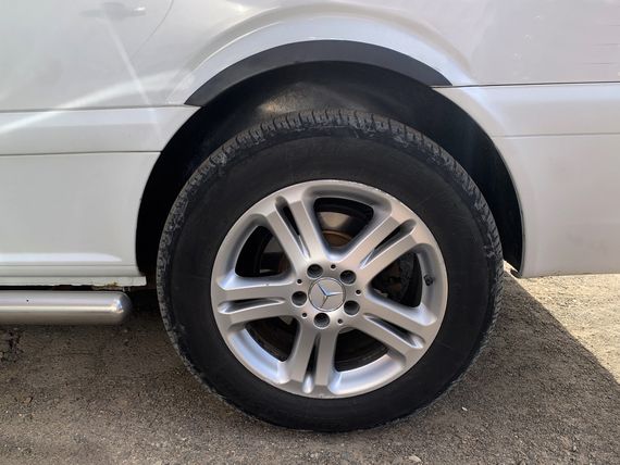 Накладки на арки (4 шт, чорні) для Mercedes Vito W639 2004-2015рр | Зображення 4