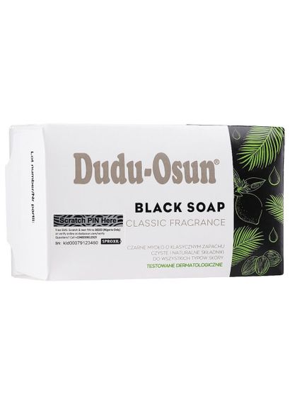 Чорне мило для обличчя й тіла Dudu Osun Black Soap 150гр