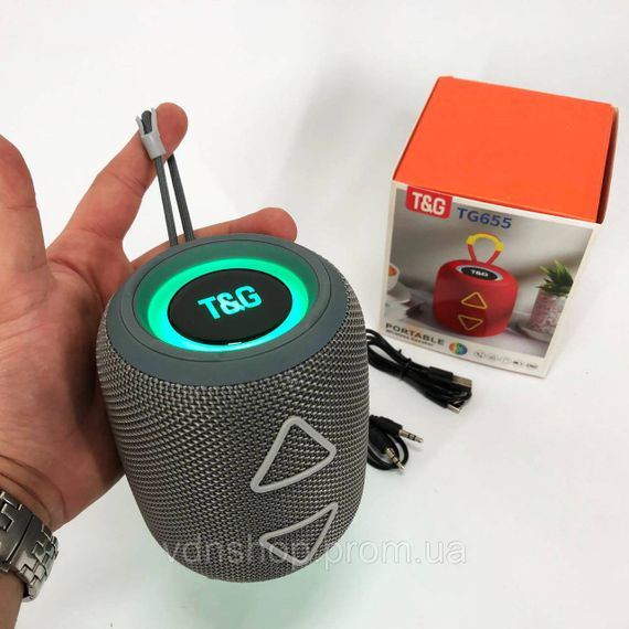 Портативна колонка bluetooth з AUX входом TG655, Портативна бездротова колонка з хорошим звуком CG-50 | Зображення 1
