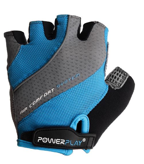 Велорукавички PowerPlay 5023 Блакитні XS | Зображення 1