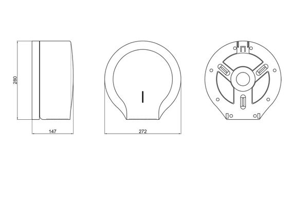 Держатель для туалетной бумаги Qtap Pohodli, 270 мм, White QTDP112WP | Зображення 4