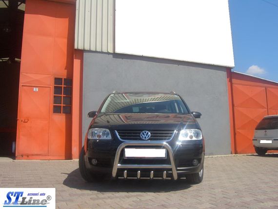 Кенгурятник QT006 (нерж) для Volkswagen Touran 2003-2010 гг | Зображення 3