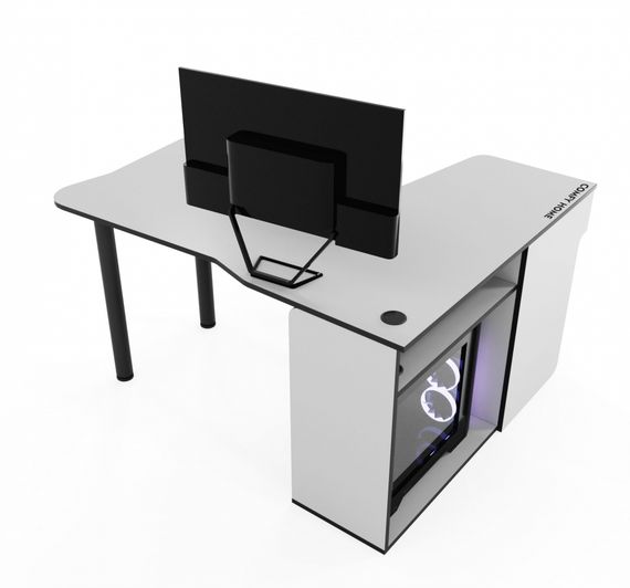 Стол компьютерный Comfy-Home Kano-2 белыйчерный | Зображення 3