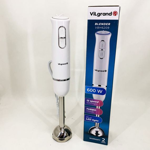 Портативний блендер для смузі ViLgrand VBH6209 600 Вт, Кухонний електричний подрібнювач-блендер MY-46