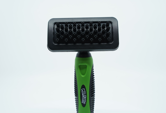 Гребінець-щітка для собак та котів Mr.Fluffy Pet massage brush, medium | Зображення 4