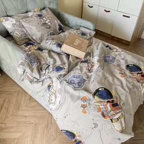 Комплект постельного белья “LT”, Бязь, Серый, Евро, 1155