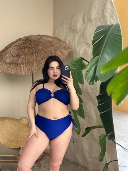 Роздільний синій купальник PLUS SIZE | Зображення 7