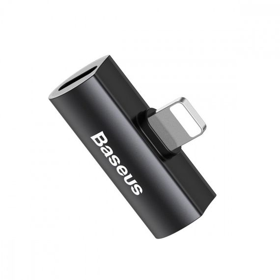 Перехідник AUX Baseus L46 Lightning to Lightning + Lightning, Сріблястий | Зображення 5