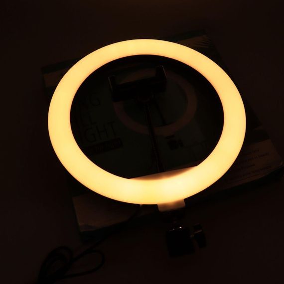 Кольцевая лампа 26 см с креплением для телефона Ring Fill Light / Светодиодная LED лампа | Зображення 7