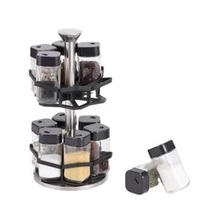 Карусель для спецій двоярусна на 12 ємностей BSJ2407-2 Срібло