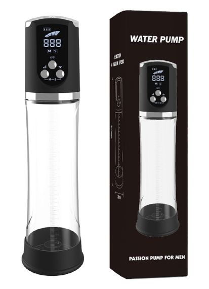 Водонепроникна, автоматична вакуумна помпа із зарядкою від USB CANWIN Water Pump LCD, P468AU Sex Aura
