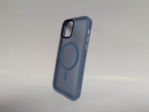 Чохол для iPhone 12 / 12 Pro, Wave Matte, з магнітним кільцем, протиударний, з MagSafe, матовий, синій | Зображення 2