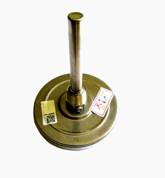 Термометр D 100 мм/350°С биметаллический трубчатый с гильзой погружной L-110 мм 1/2" PAKKENS Турция | Зображення 2