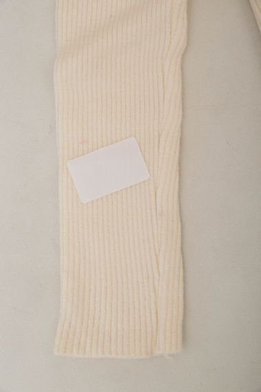 Кофта женская в рубчик  -уценка, цвет кремовый, 204R9024-U-2 | Зображення 5