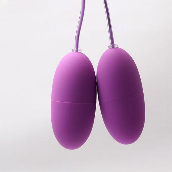 Двойное Виброяйцо с USB-проводом - Розовый – Вибраторы | Зображення 2