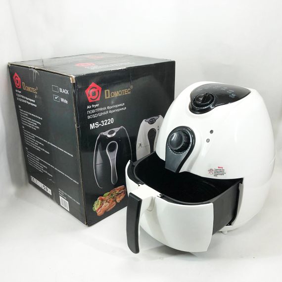 Аерогриль на пару Domotec MS-3220 1300Вт 4.5л, Фритюрниця без олії професійна, Фритюрниця професійна WY-64 | Зображення 2