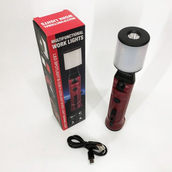 Фонарик мощный для кемпинга аккумуляторный, Лампа для кемпинга отдыха Фонарик светодиодный туриста IX-90 | Зображення 3