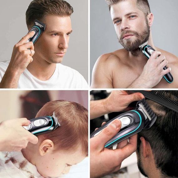 Акумуляторна машинка для стрижки волосся 5 Вт, з насадками, VGR V-055 / Професійний тример для бороди та вусів | Зображення 1