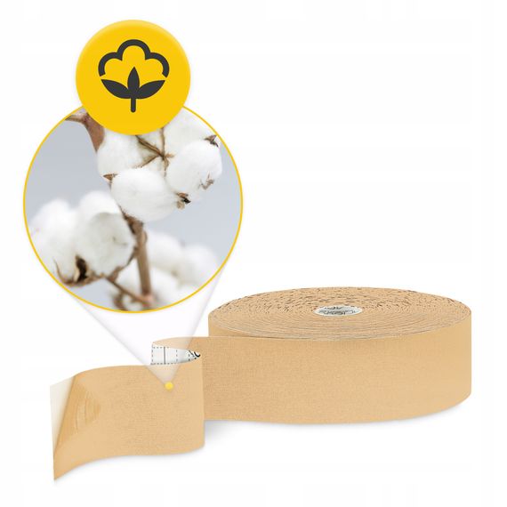 Стрічка кінезіологічна (кінезіо тейп) 4FIZJO 5 см x 31 м Beige (P-5905973405539) | Зображення 5