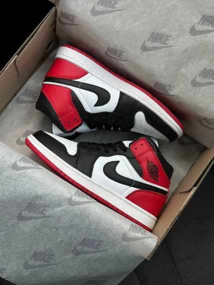 Женские кроссовки N-ik-e Air Jordan 1 Retro HD Red White , Вьетнам , весна/лето/осень 37 | Зображення 4