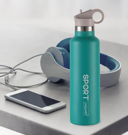 Термокружка из нержавеющей стали Maestro MR-1639-75 термос термобутылка Маэстро 0.75 л Зеленая | Зображення 1