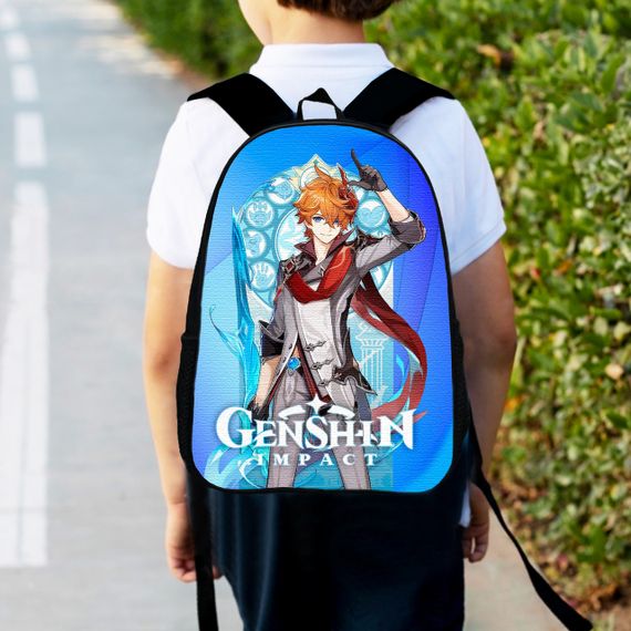 Рюкзак детский  геншин "Genshin Impact"  34х27см,городской ранец для мальчика с принтом (00402)