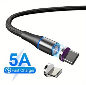 7-пиновый магнитный кабель 2 метра, многофункциональный 5А, 2 в 1, быстрая зарядка