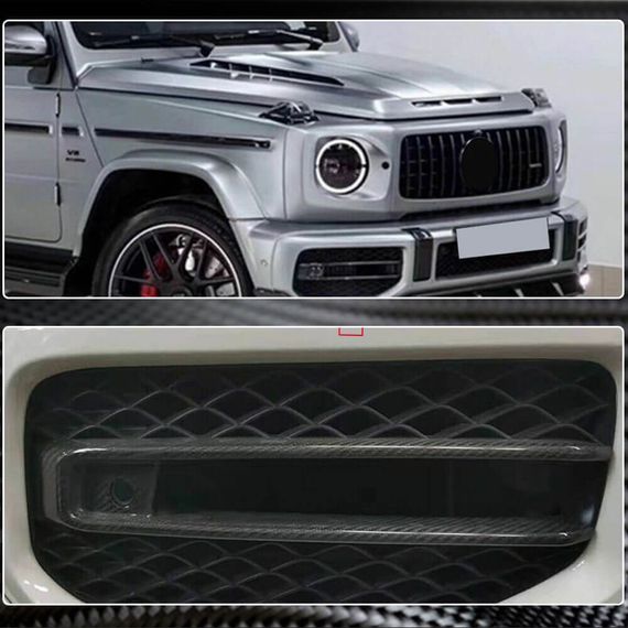 Карбоновые накладки на противотуманные фары (для G63 AMG) для Mercedes G сlass W463 2018-2024 гг | Зображення 4