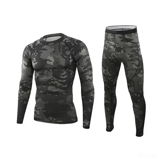 Комплект термобелья ESDY Tactical Thermal Черный Мультикам