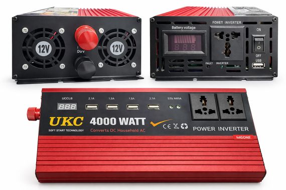 Преобразователь напряжения Power Inverter 4000W c 12V на 220 | Зображення 1