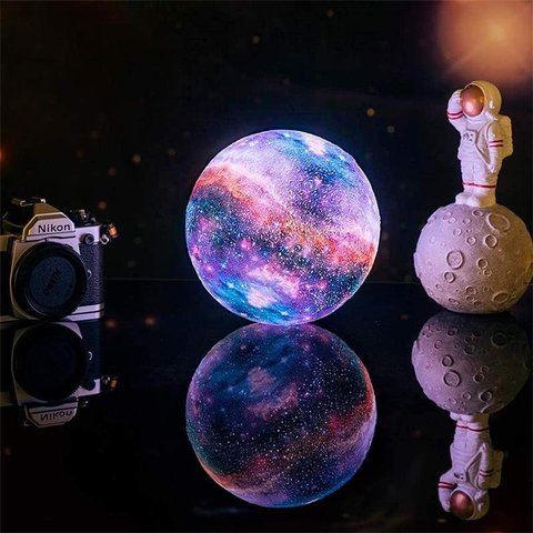 Нічний лампа сенсорний 3D космос Moon-light | Зображення 5