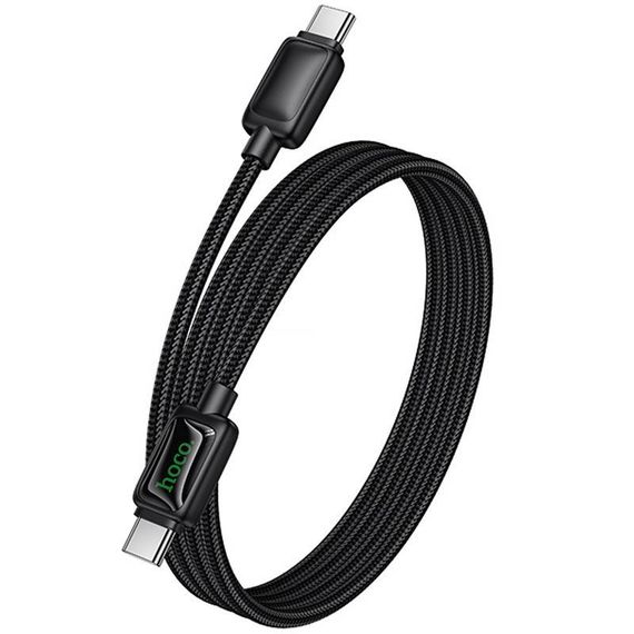 Дата кабель Hoco U146 Mundo Type-C to Type-C 60W (1.2m) Black | Зображення 5
