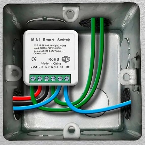 Розумне WiFi реле із таймером 16A, Smart Home / Бездротовий WiFi вимикач для розумного будинку | Зображення 5