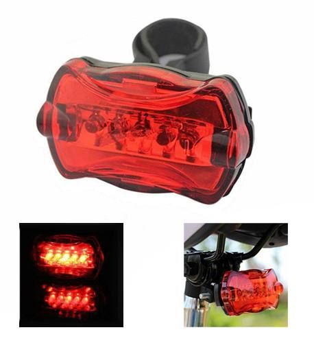 Велоліхтар STOP (red) 5LED 198/LC107 на батарейках | Зображення 3