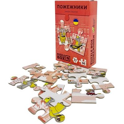 Пазл JoyBand набор Пожарные 36 элементов (PB04) - Топ Продаж! | Зображення 1