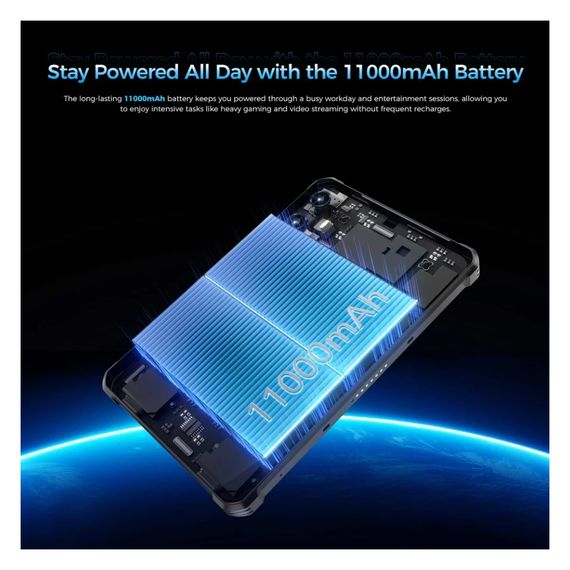 Планшет OUKITEL RT3 plus 8" 4/128GB/ NFC / LTE Black (6941749808516) | Зображення 1