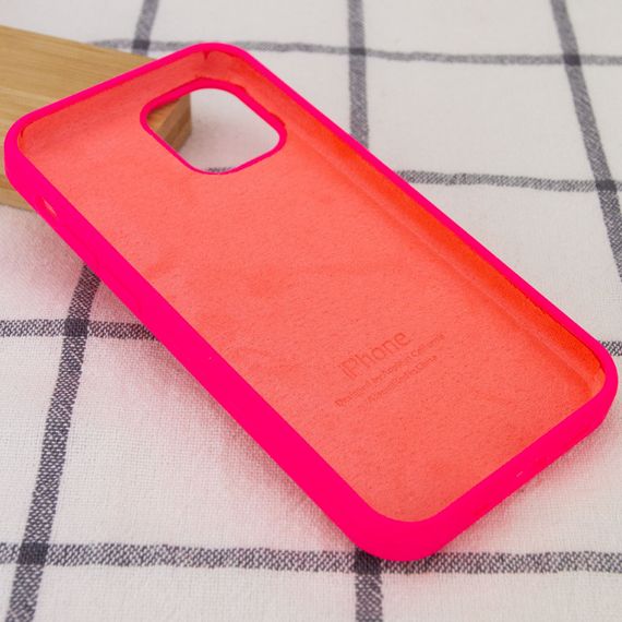 Чехол Silicone Case Full Protective (AA) для Apple iPhone 13 (6.1") Розовый / Barbie pink | Зображення 2